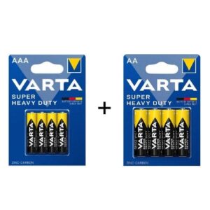 Batterie-Set 4x AA + 4x AAA – VARTA Super Heavy Duty